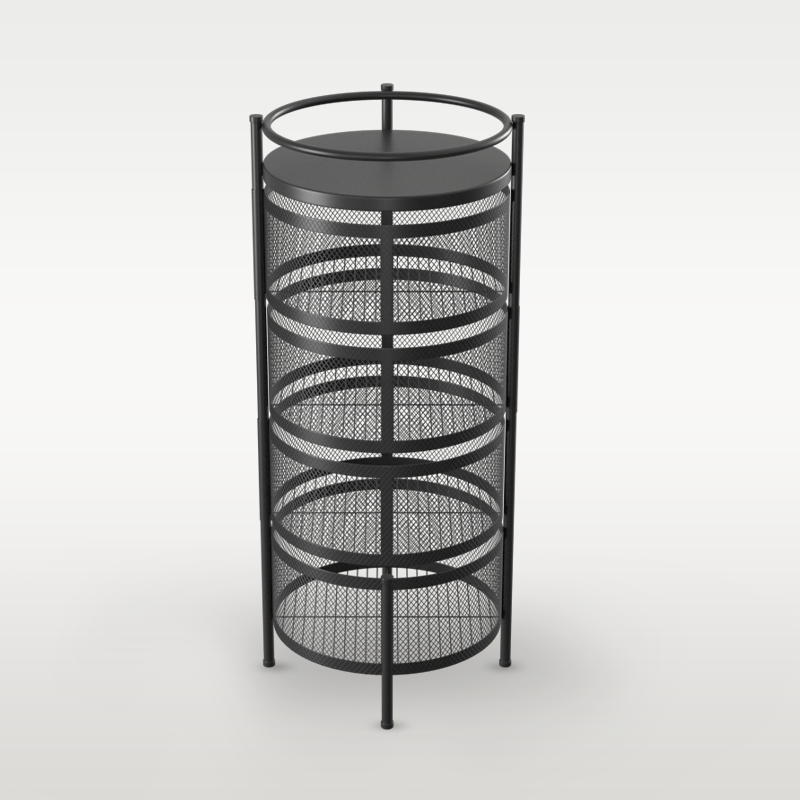 Four Layer Vegetable Rack Black