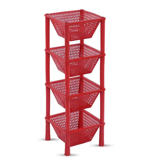 Vegetable Rack 4 Step - Red