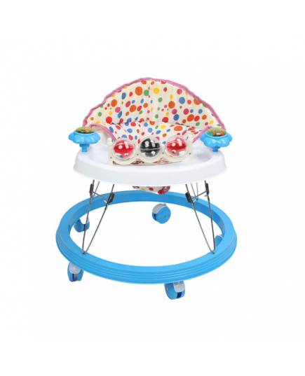 RFL Smile Baby Walker - Cyan Blue & White