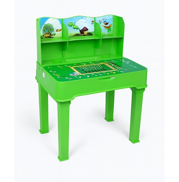 RFL Reading Table with Built-In Storage Shelf – Parrot Green